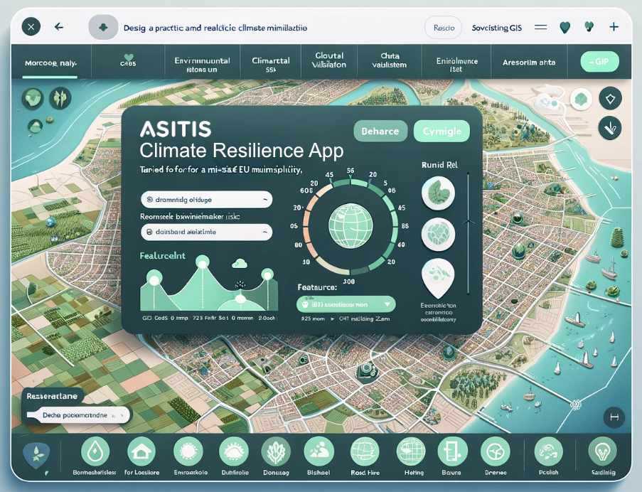 Climate Resilience App je inovativní aplikace navržená pro města, obce a regiony, která usnadňuje efektivní popis a monitorování dopadů klimatických změn na území.